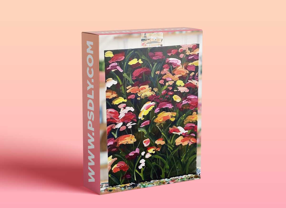Acrylic Painting: How to Paint Wildflowers with Acrylic Paint on Canvas Step by Step for Beginners