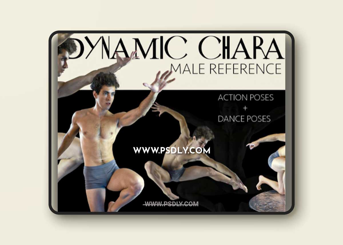 Artstation - Mels Mneyan - 600+ Dynamic Character Male Reference Pictures [Action Poses + Dance Poses]