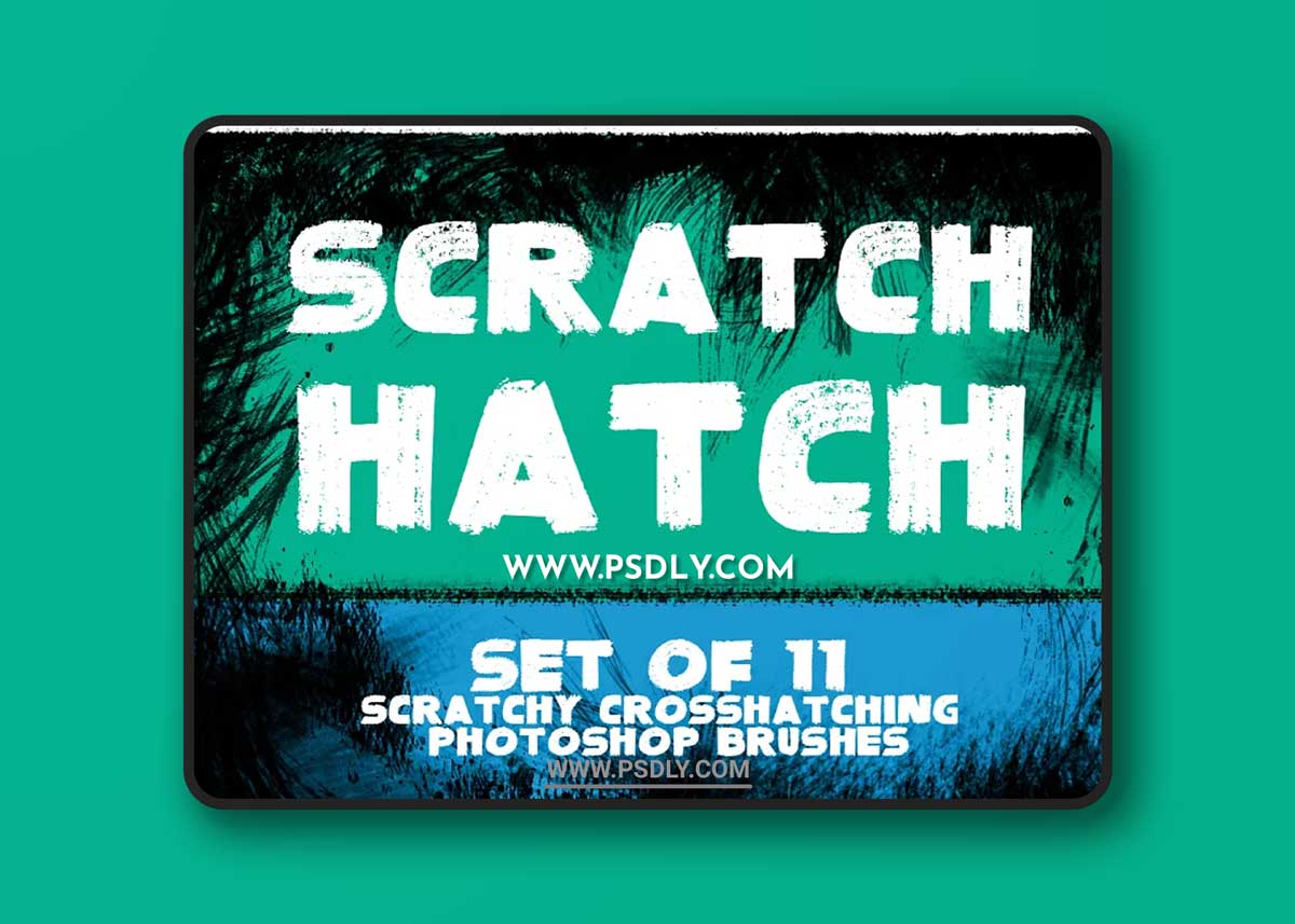 CM - Scratch Hatch Photoshop Brushes 400535