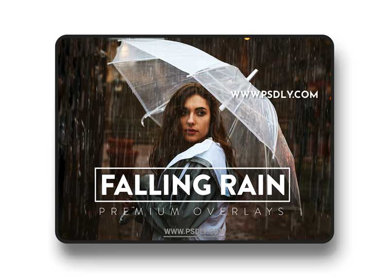CreativeMarket - 50 Realistic Rain Overlays 5930148