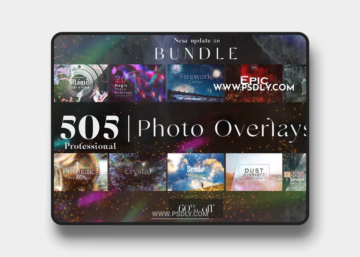 CreativeMarket - 505 Photo Overlays Bundle 2.0 5266469