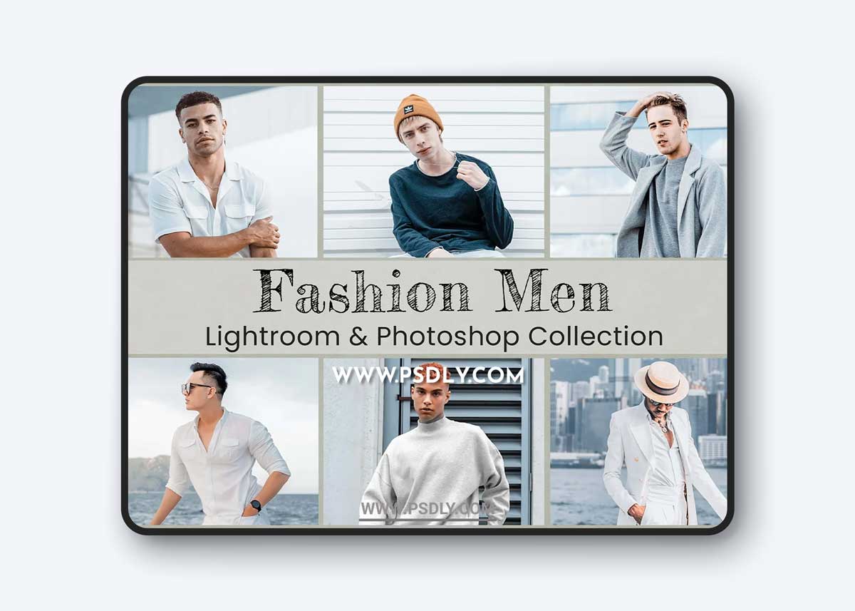CreativeMarket - Fashion Men Lightroom Photoshop LUTs 6489979