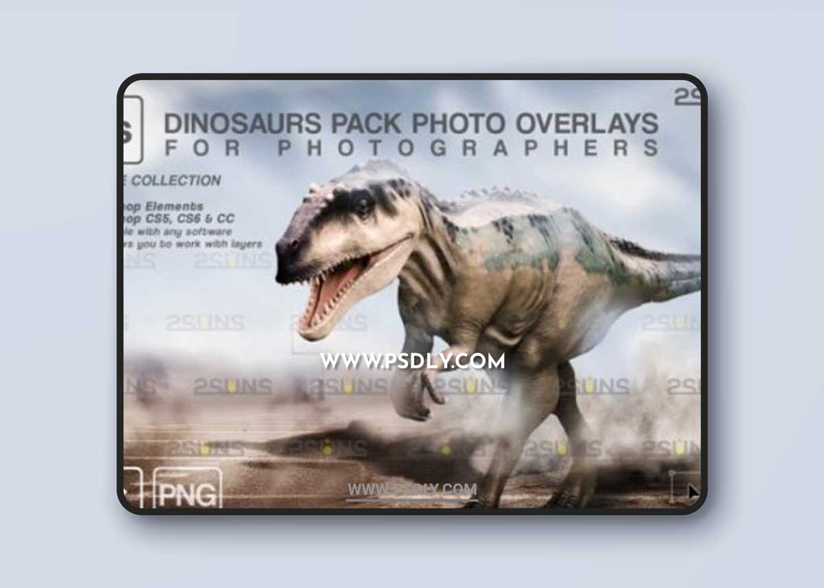 Dinosaur Backdrop: Photoshop Overlay