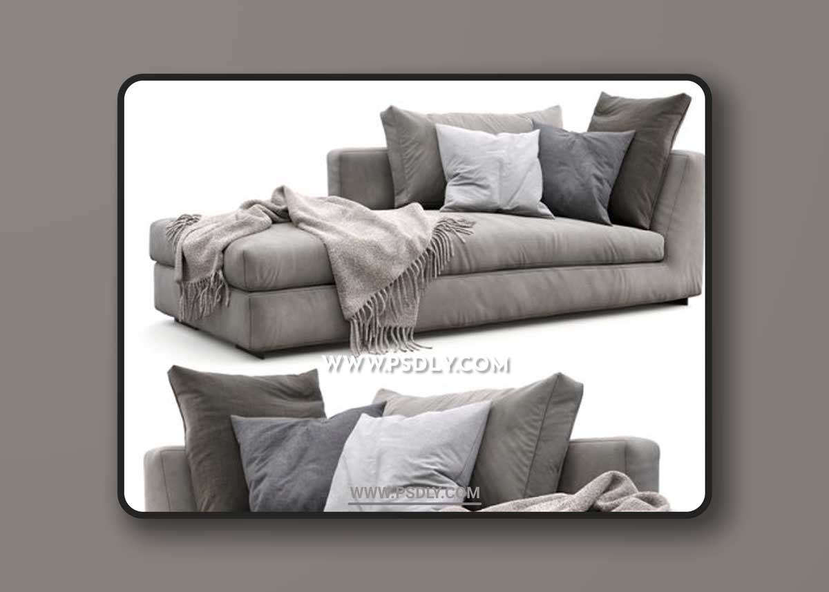 Flexform Sofa MAGNUM 3D ModelsFlexform Sofa MAGNUM 3D Models