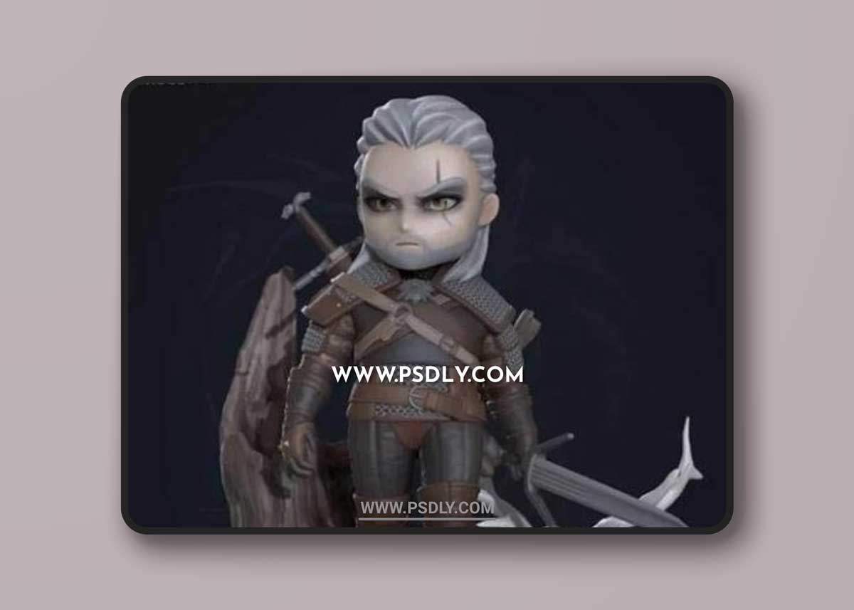 Geralt chibi from The Witcher 3D Models