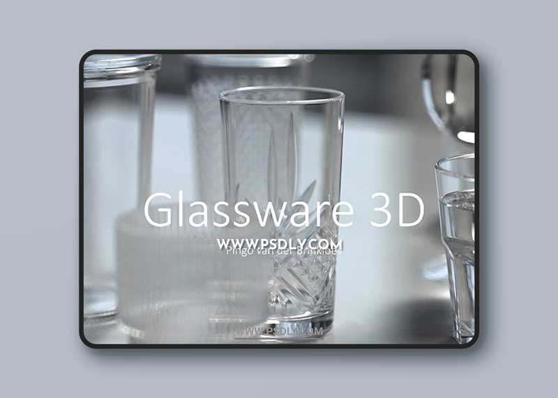 Glassware 3D by Pingo van der Brinkloev