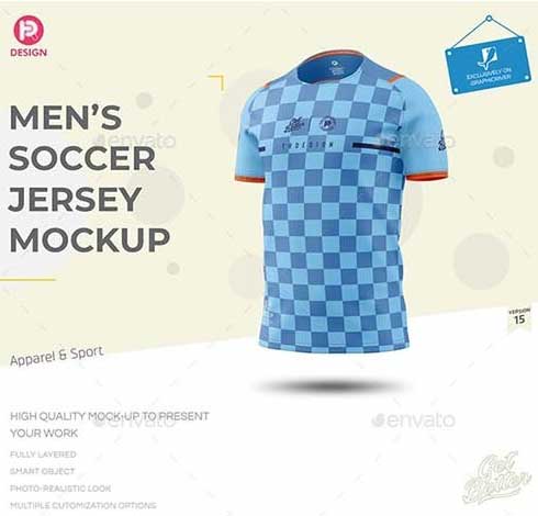 GraphicRiver - Men's Soccer Jersey Mockup V15 33497023
