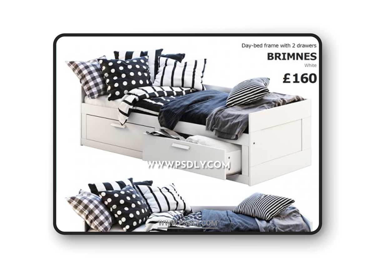 Ikea Brimnes 3 3D Models