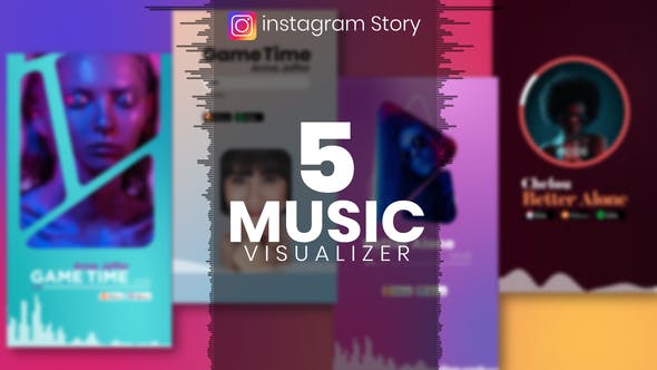 Videohive - Music Visualizer Template for Instagram Story - 33858999