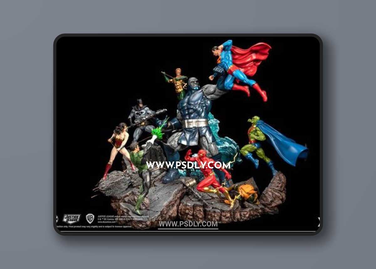 Justice League vs Darkseid Diorama – 3D Print Model