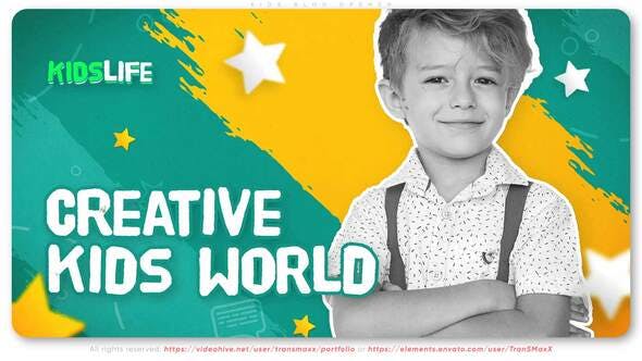 Videohive Kids Blog Opener 33799983