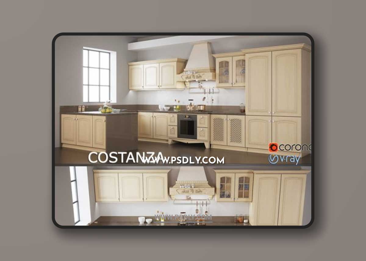 Kitchen COSTANZA Classic Collection for ARREX 3D Models