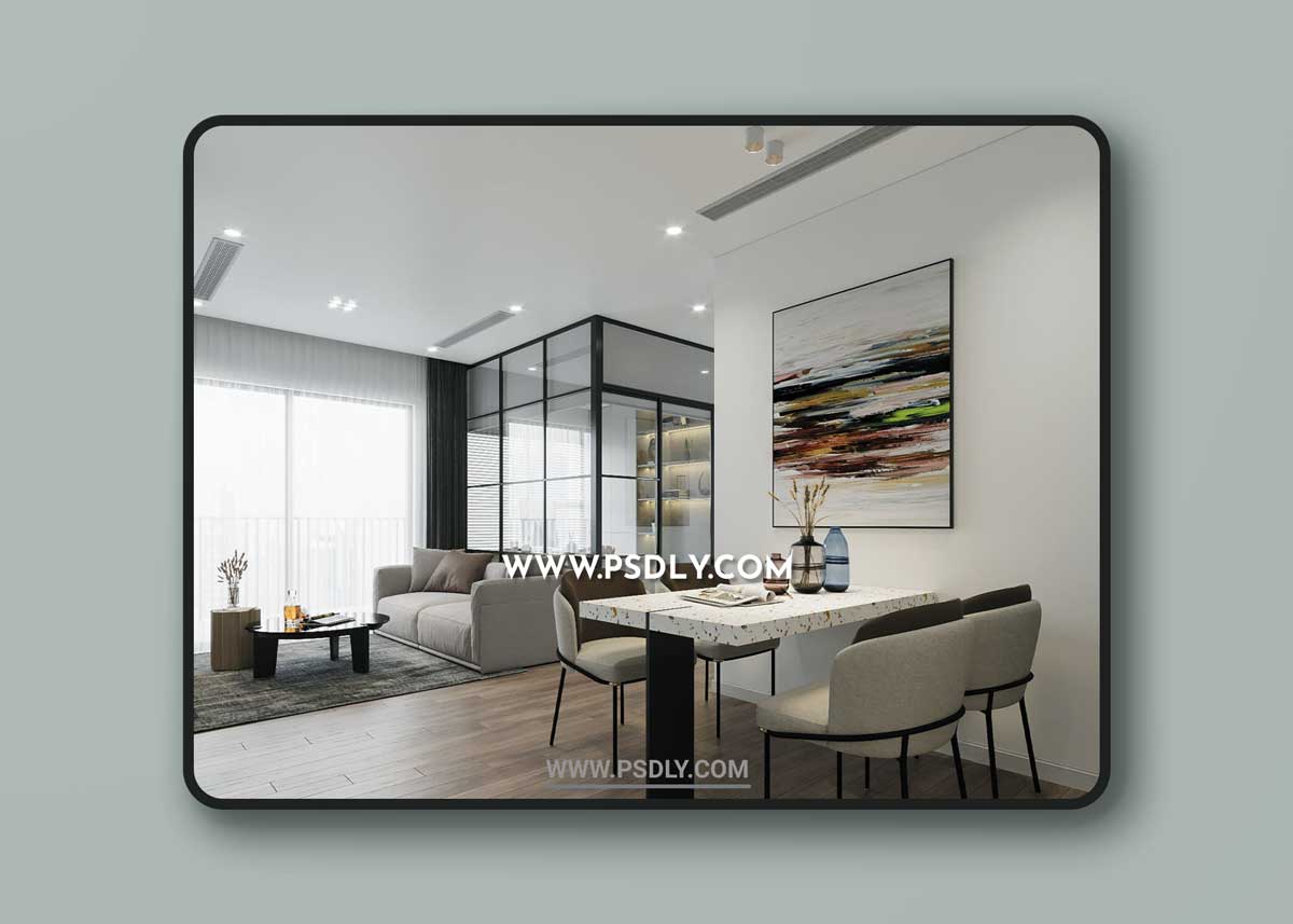 Kitchen – Livingroom 311 3D Model