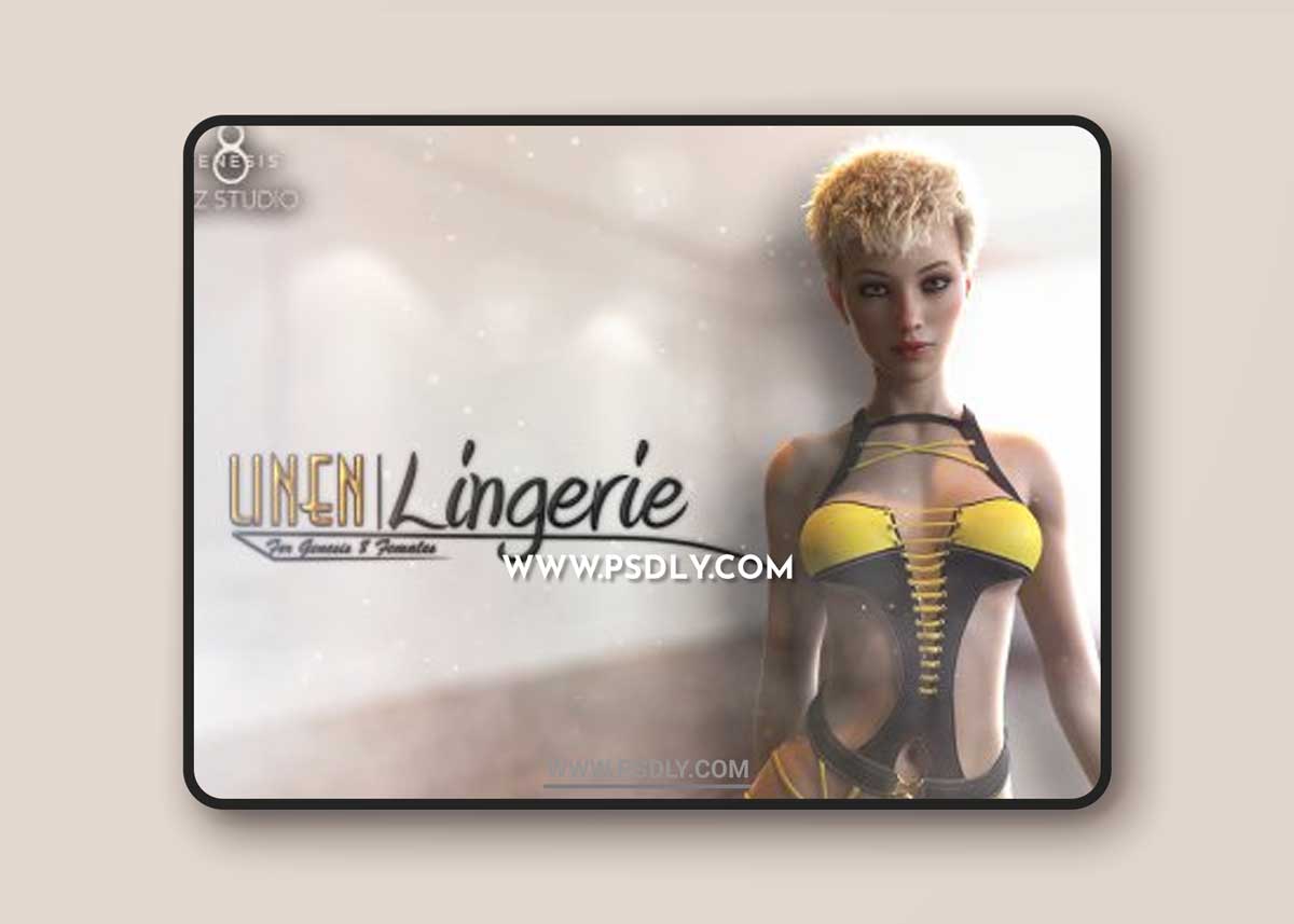 Linen Lingerie for Genesis 8 Females 3D Models