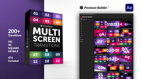 Videohive Multiscreen Transitions 32322399