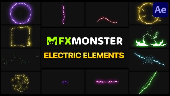 Videohive Electric Elements | After Effects 33987895
