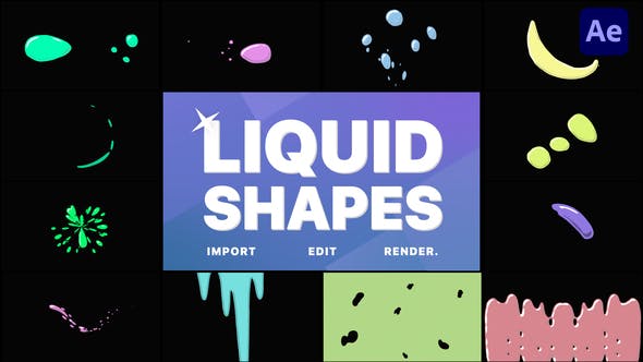 Videohive Liquid Shapes | After Effects 33758184