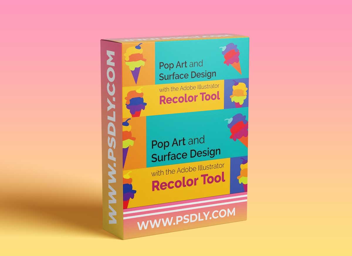 Pop Art and Surface Pattern with the Adobe Illustrator Recolor Tool