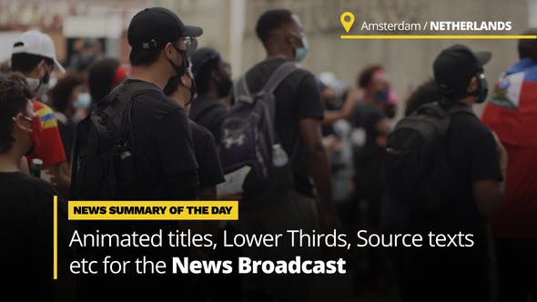 Videohive News Titles - Animated Titles and Lower Thirds for Broadcast News 33785533