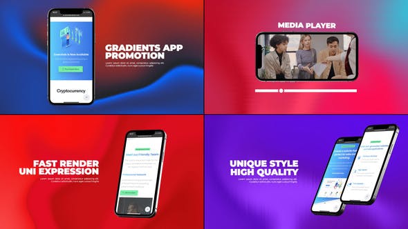 Videohive Gradients App Promo 33842704