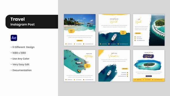 Videohive Travel - Instagram Post 33741984