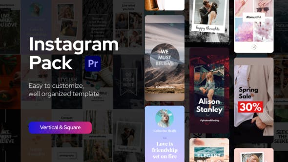 Videohive - Instagram Pack for Premiere Pro - 33650439