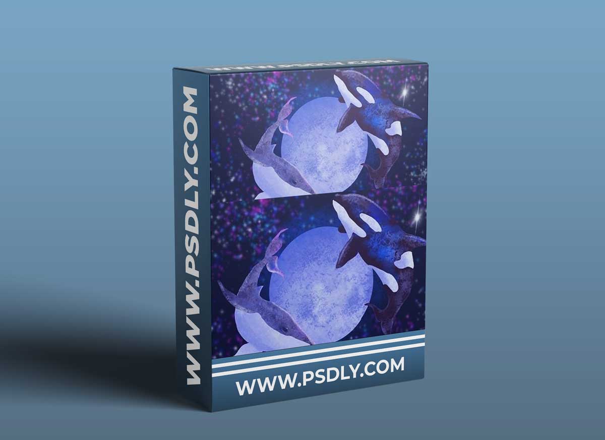 Procreate for Beginners: Learn the Basics Flying Whales around the Moon