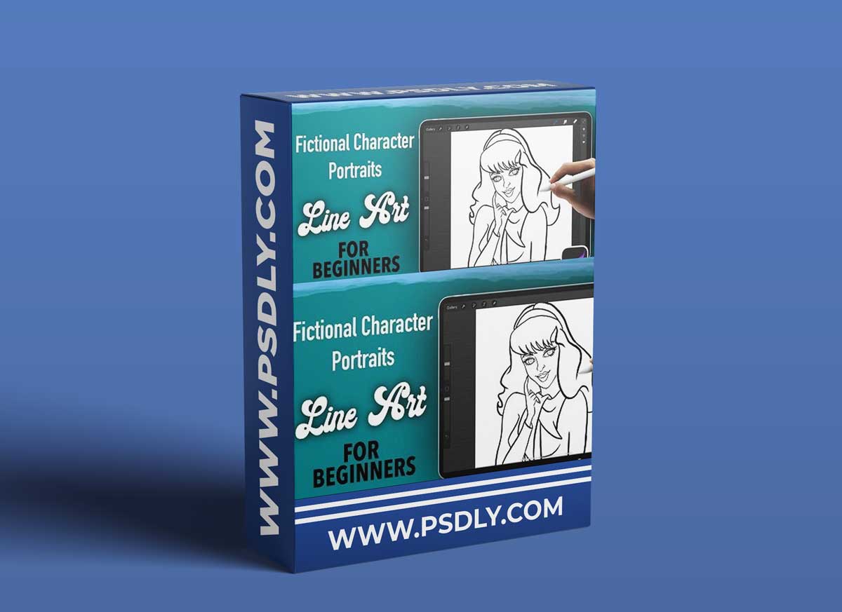 Realistic Fictional Character Portraits in Procreate: Line Art for Beginners