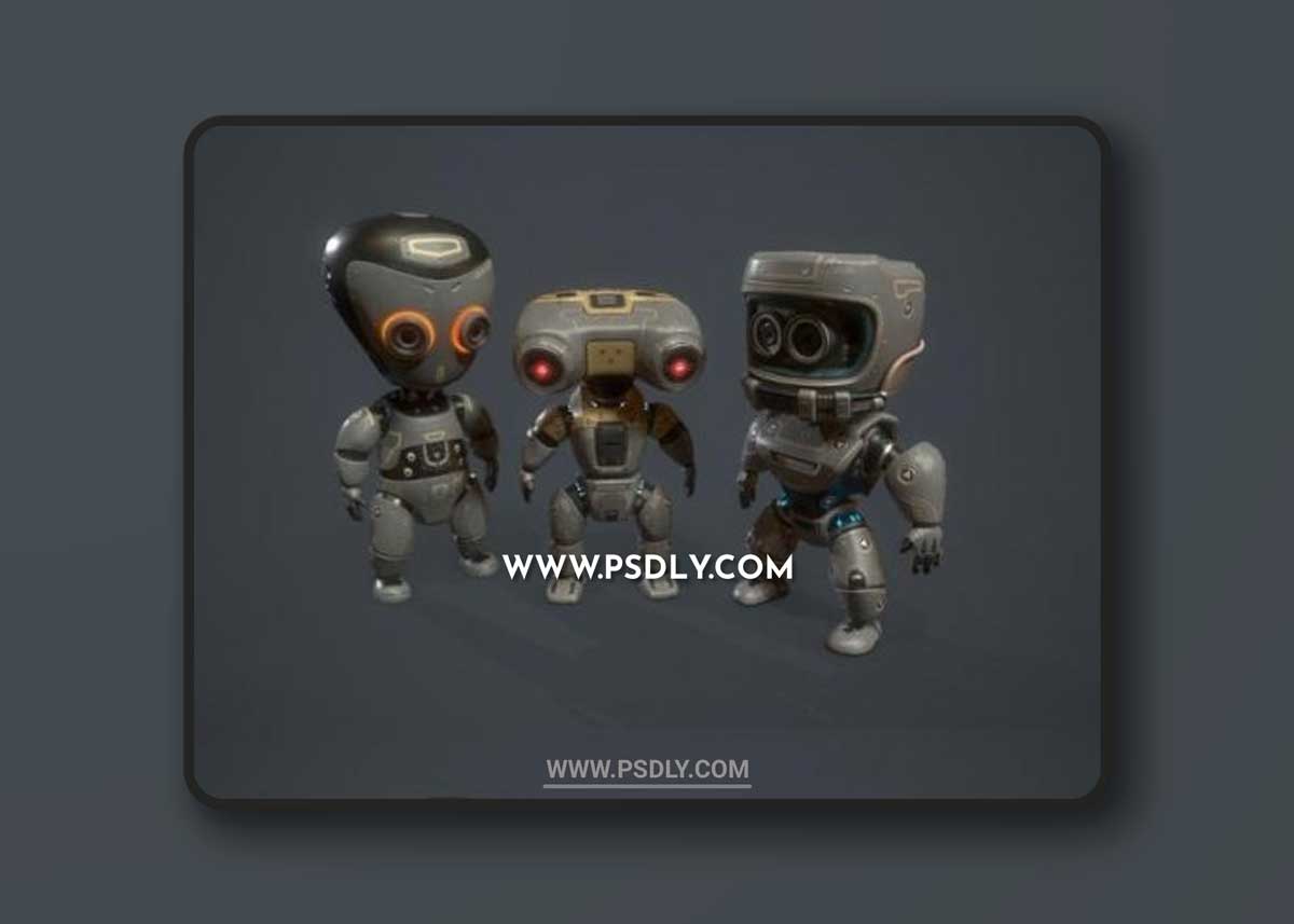 Robot Kids 3D Models