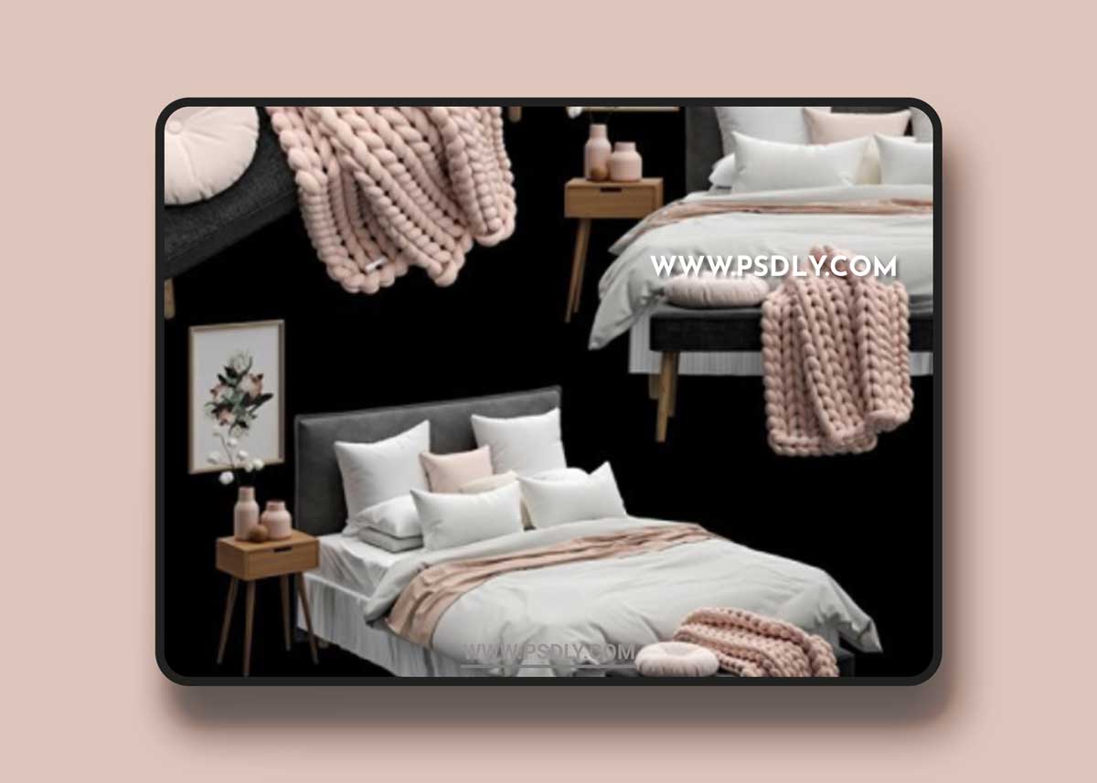 Scandinavian Bedroom Set 01