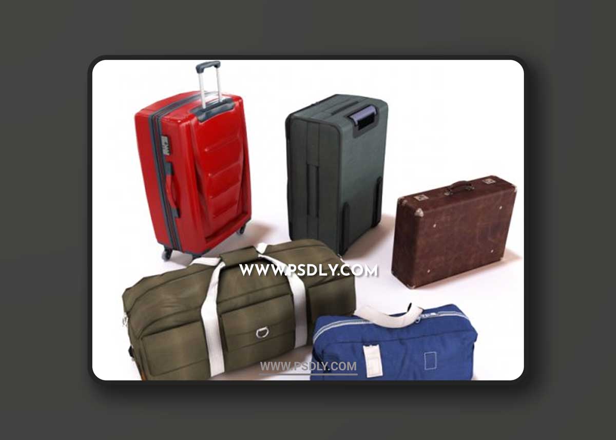 Set of bags / kit bags 3D Models
