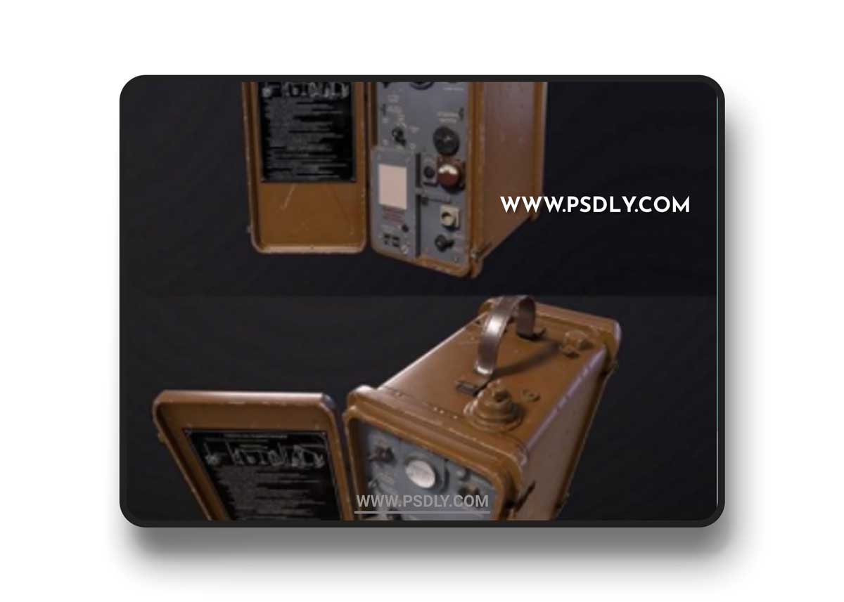 Soviet military R-105d radio transceiver