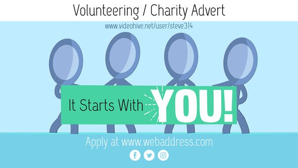 Videohive Volunteer Fundraising Advert / NGO Charity Campaign 22010451