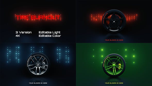 Videohive Burnout Tire 33670186