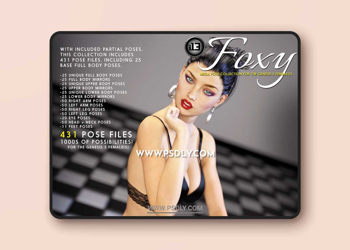 i13 Foxy for the Genesis 3 Female 3D models