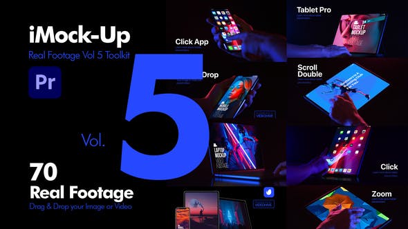 Videohive - iMock-Up Real Footage Vol 5 Toolkit for Premiere Pro - 31763091