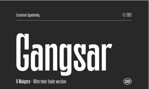 Gangsar Font