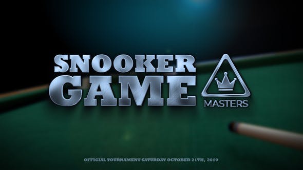 Videohive Snooker Opener 24873404