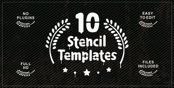 Videohive Ten Stencil Templates 13103035