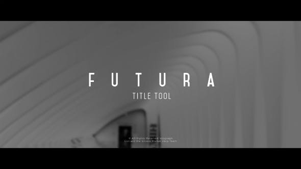 Videohive Futura Title Tool 21203386