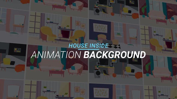 Videohive House inside - Animation background 34060936
