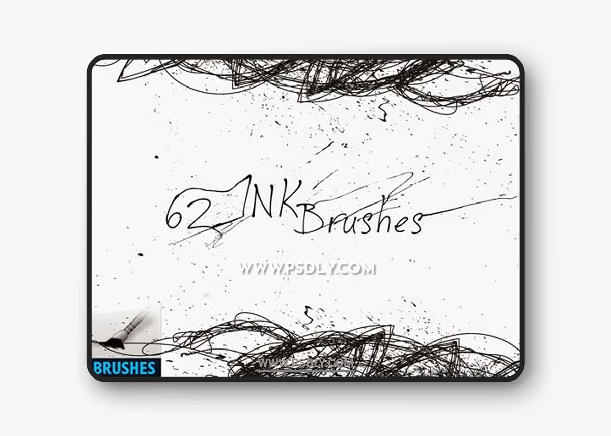 62 Ink Photoshop Brushes