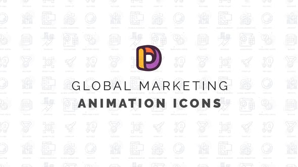 Videohive Global marketing - Animation Icons 34465925