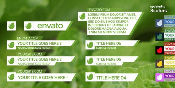 Videohive Angle Three Color Lower Third 10290724