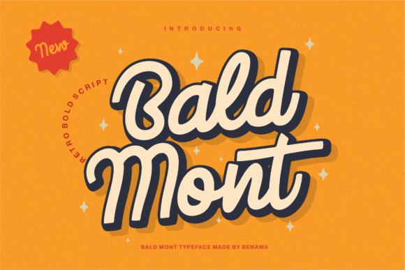 Bald Mont - Retro Font