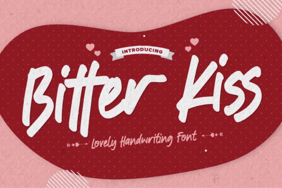 Bitter Kiss - Lovely Handwritten Font