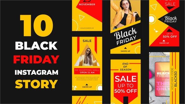 Videohive Black Friday Instagram Stories 34213367