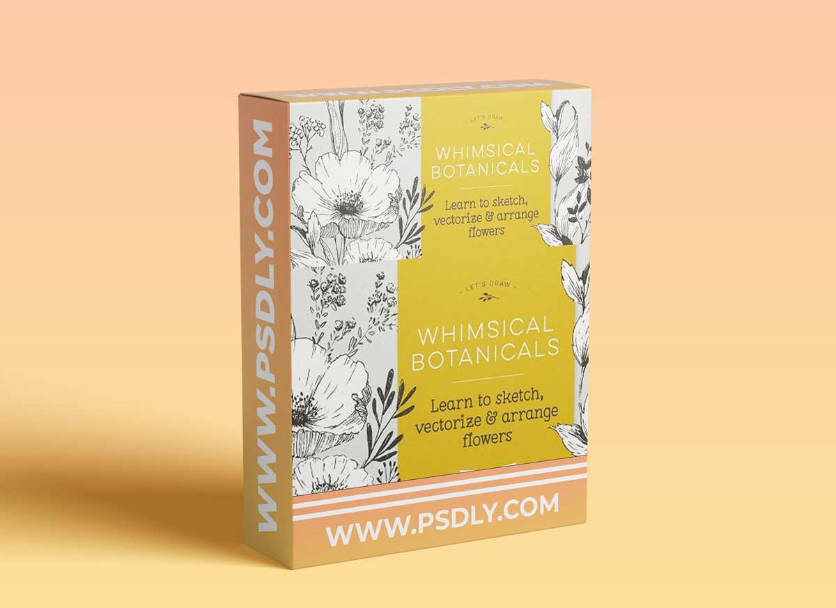 Botanical Drawing: Learn to Sketch Flowers, and Arrange in Adobe Illustrator