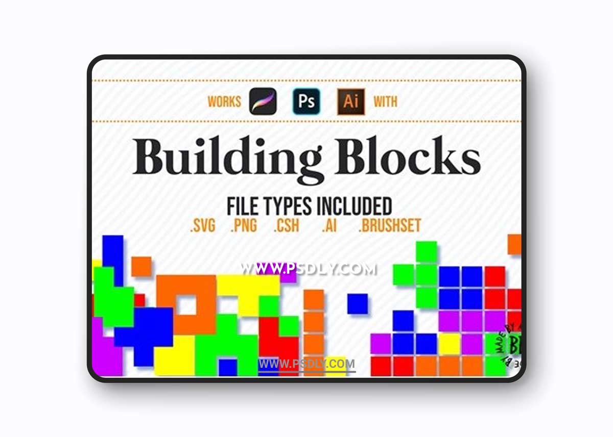Building Blocks: Procreate Brushes + Vector Shapes