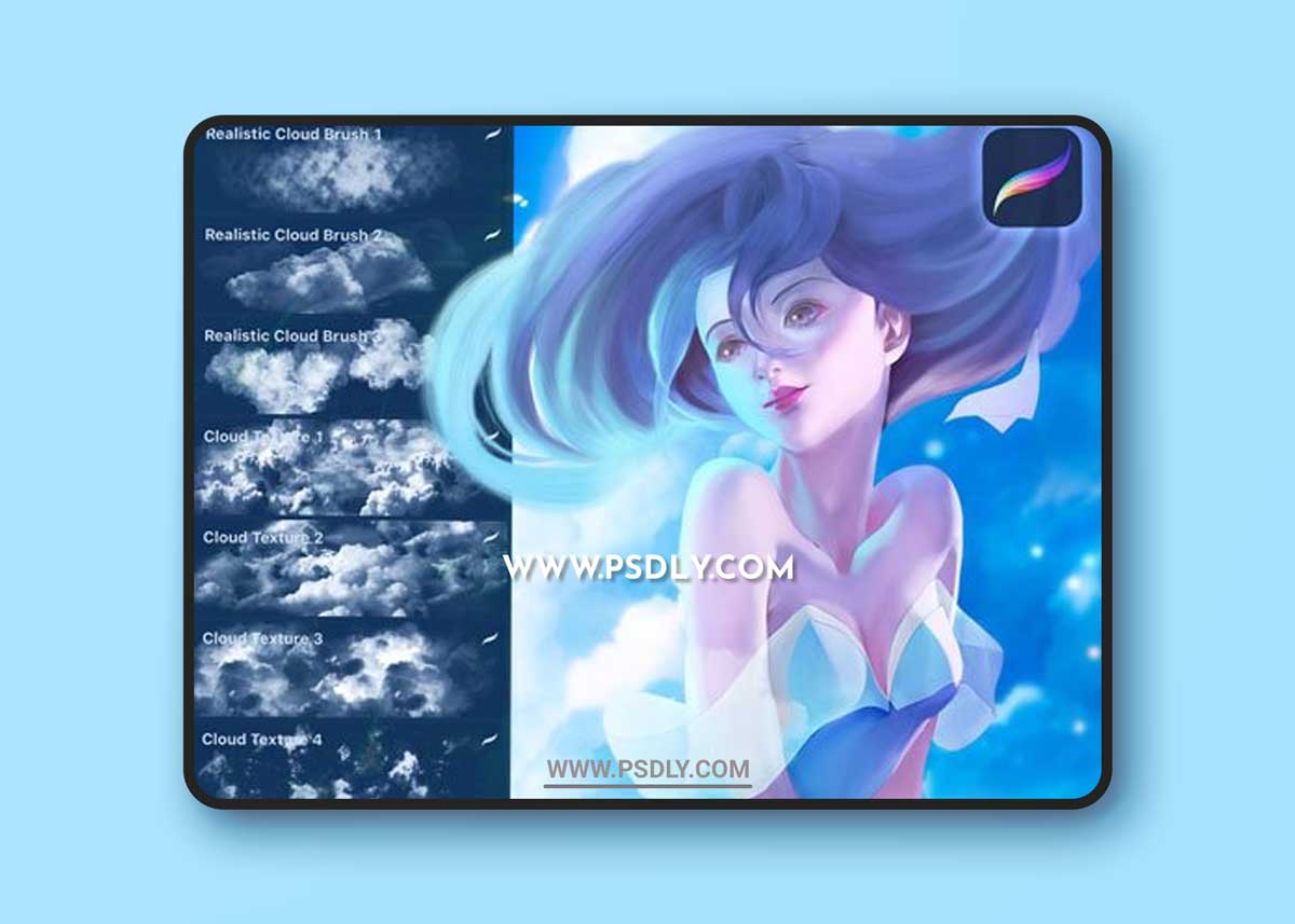 Cloud Brushes Set for Procreate